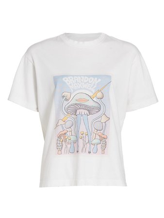 Shop Brandon Maxwell Magic Mushroom Graphic T-Shirt | Saks Fifth Avenue