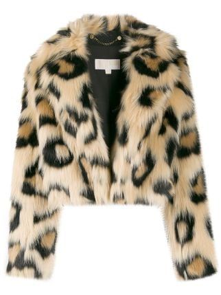 Michael Michael Kors Leopard faux-fur Jacket - Farfetch