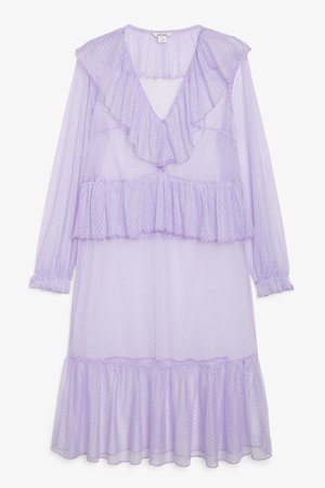 Tulle midi dress - Lavender - Dresses - Monki WW