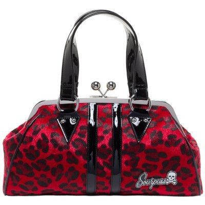 red leopard print bag