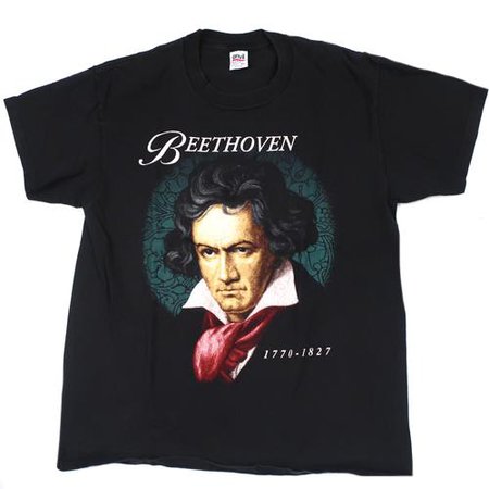 Vintage Ludwig van Beethoven German Composer Pianist T-shirt 90s – For All To Envy