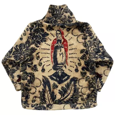 Kapital Damask Virgin Mary Fleece Jacket – The Holy Grail