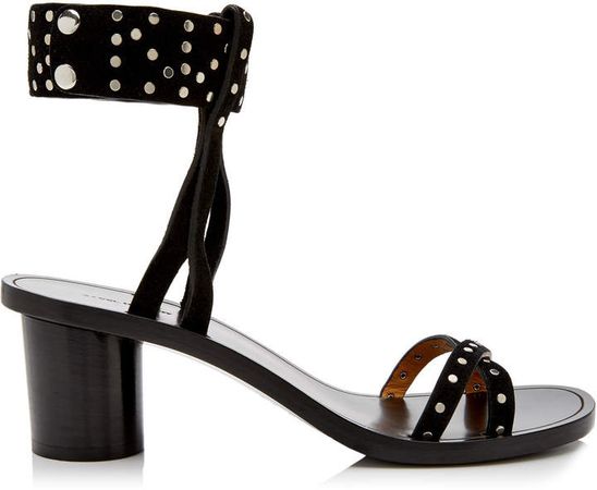 Joakee Studded Suede Sandals