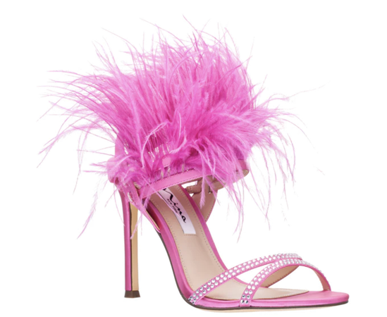 Hot Pink Feather Shoes