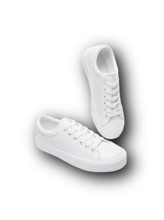 white canvas shoes sneakers