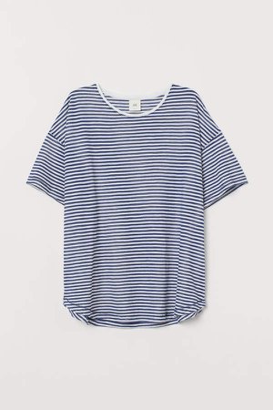 Wide-cut T-shirt - Blue