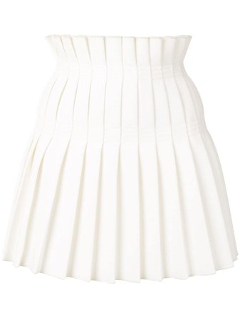 Dion Lee Contour Stitch Mini Skirt in Ivory