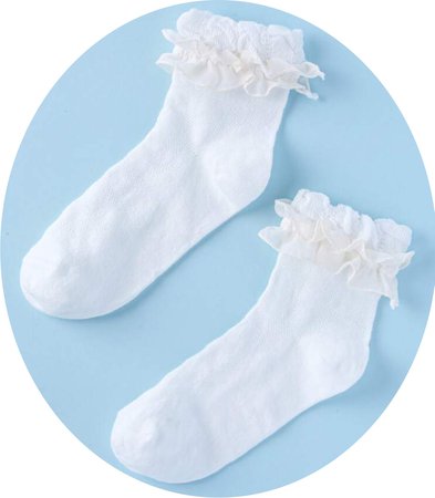 frilly white socks