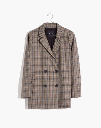 Caldwell Double-Breasted Blazer in Miltmore Plaid