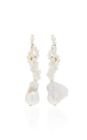 Gotcha 14k Gold Vermeil, Pearl Earrings By Completedworks | Moda Operandi