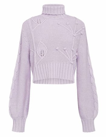 heaven knows sweater lavender