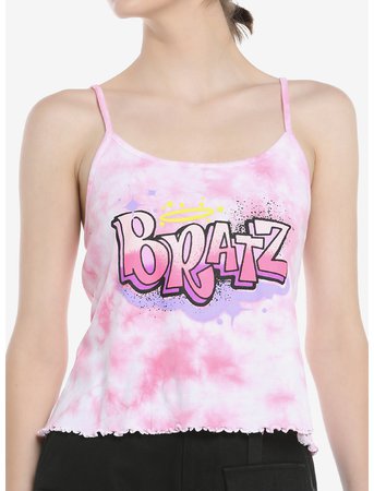 Bratz Logo Tie-Dye Girls Strappy Tank Top