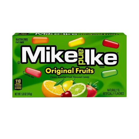 Mike and Ike Original Fruits Chewy Candy, 5 ounce Theater Box, 1 count - Walmart.com