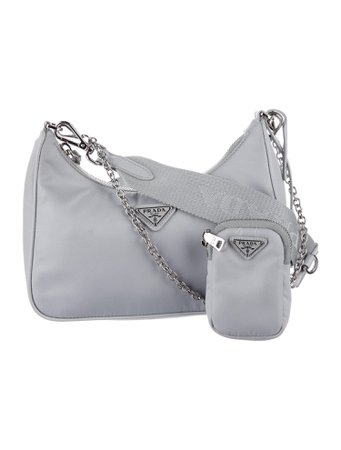 Prada Re-Edition 2005 Tessuto Re-Nylon bag - Grey Crossbody Bags, Handbags - PRA676266 | The RealReal