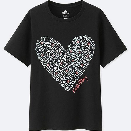 Women's Sprz Ny Graphic T-Shirt (keith Haring)