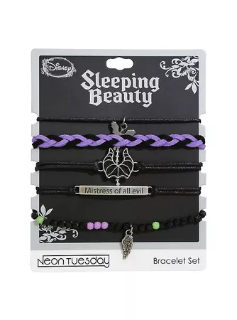 Disney Sleeping Beauty Maleficent Bracelet Set
