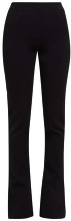 Andre Flared Cut Trousers - Womens - Black