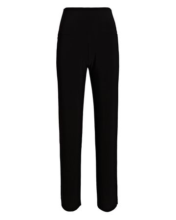 Norma Kamali Pencil Jersey Ankle Pants In Black | INTERMIX®