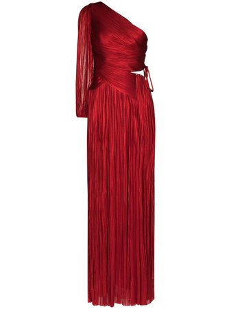 Maria Lucia Hohan, Beatrice one-shoulder Pleated Gown Dress