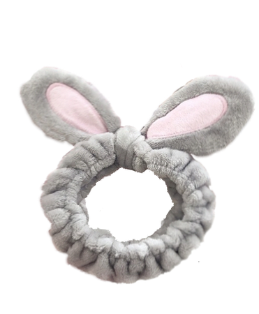 Bunny ear soft spa headband