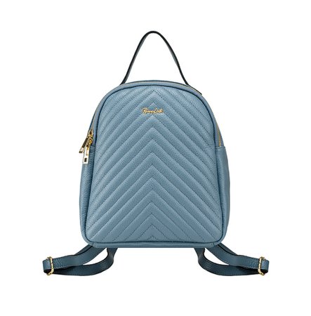 Renzo Costa light blue leather backpack