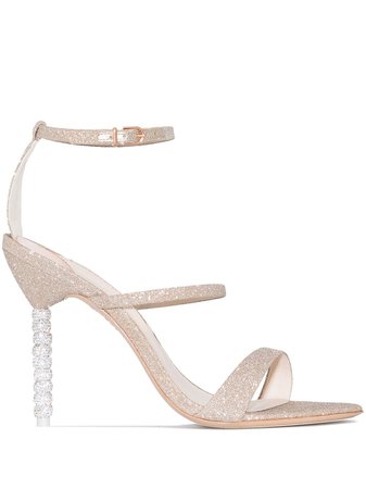 Shop Sophia Webster Rosalind 100mm leather sandals with Express Delivery - FARFETCH