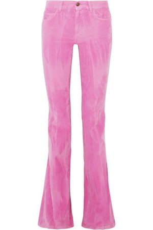 Gucci | Cotton-blend corduroy flared pants | NET-A-PORTER.COM