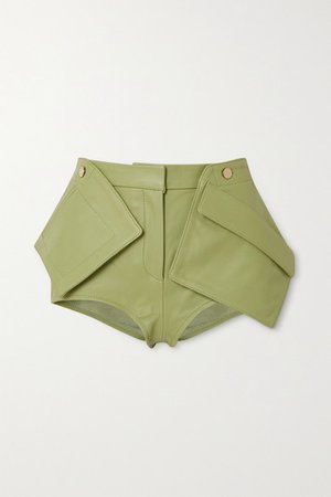 Jacquemus | Le Short Boca paneled leather shorts | NET-A-PORTER.COM