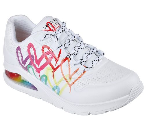 rainbow heart sneakers