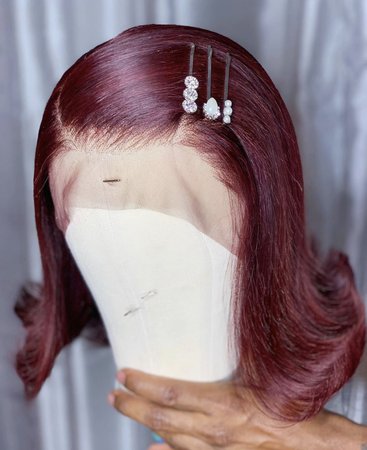 red lace wig
