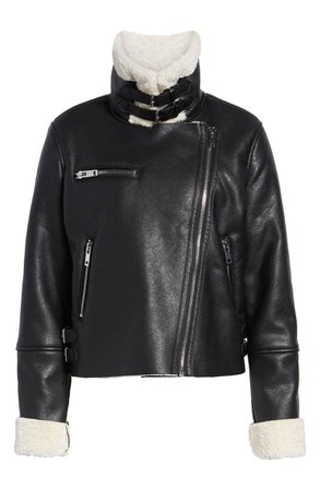 BLANKNYC Moto Jacket with Faux Shearling Lining | Nordstrom