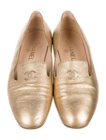 Chanel Metallic CC Leather Loafers - Shoes - CHA267036 | The RealReal