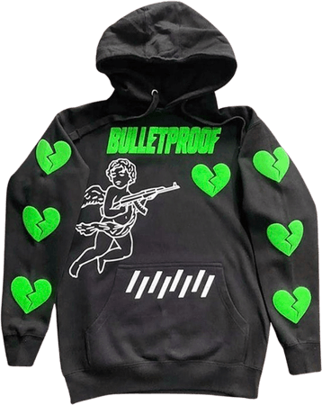 green bullet proof hoodie