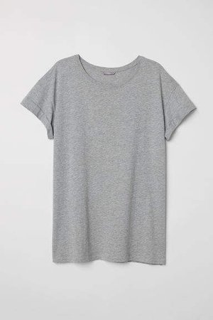 H&M+ Jersey Top - Gray
