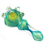 Turquoise Blue Dichroic Spoon Glass Pipe | Weed Bowls | Free Shipping – Puffing Bird