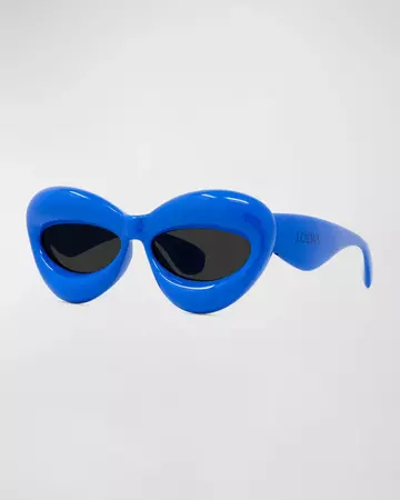 Loewe Inflated Injection Plastic Cat-Eye Sunglasses | Neiman Marcus