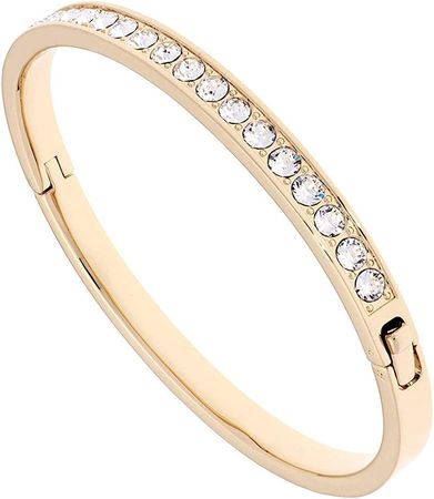 Amazon.com: Ted Baker London Clemara Hinge Crystal Bangle Bracelet for Women (Gold Tone): Clothing, Shoes & Jewelry