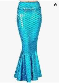 teal mermaid skirt