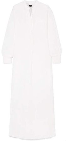 Galabeya Linen Maxi Dress - White