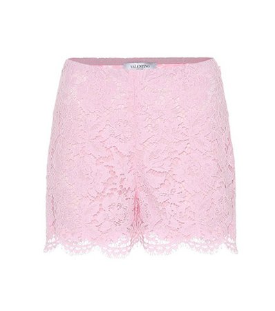 Floral lace shorts