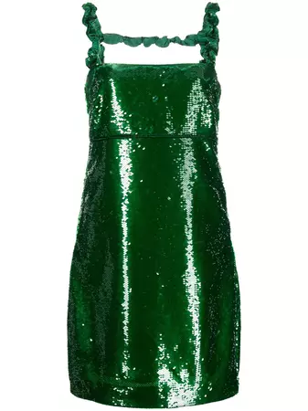 GANNI sequin-embellished Mini Dress - Farfetch