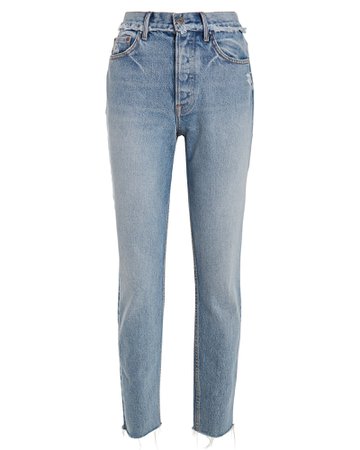 GRLFRND | Karolina Slim High-Rise Jeans