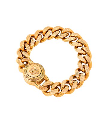 VERSACE Chain Bracelet in Gold | FWRD