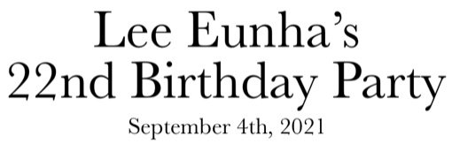 @elixir-official eunha’s birthday
