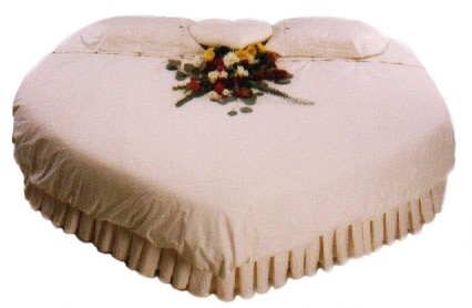 heart shaped bed