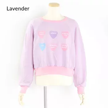 Heart Candy Sweatshirt in Lavender