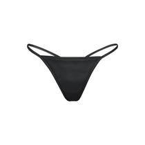 Faux Leather String Thong - Onyx | SKIMS
