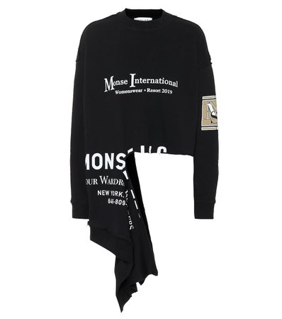 Monse - Asymmetric cotton sweatshirt