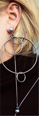 big round silver hoops
