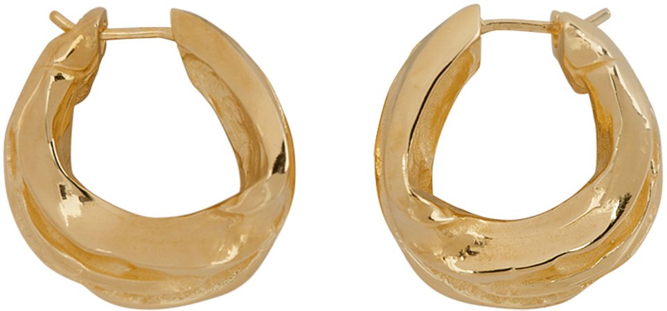 Gold Sterling Mini Hoop Earrings